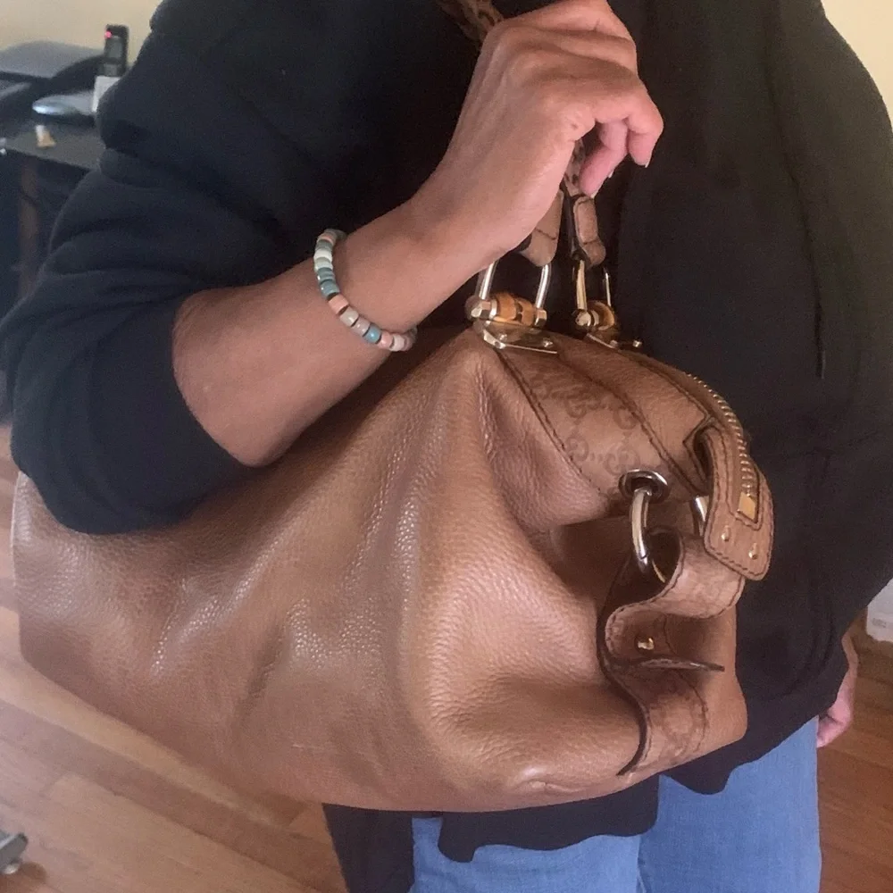 Gucci Bamboo Bag in Brown Leather XL - Picture 11 of 15
